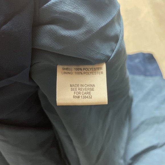 ModCloth Blue A Line Pleated Zip Polyester Skirt Women's Plus Size 3X MINT - Picture 9 of 9